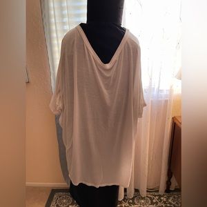 Love In Dolman sleeve top. Size XL-2XL. White.
